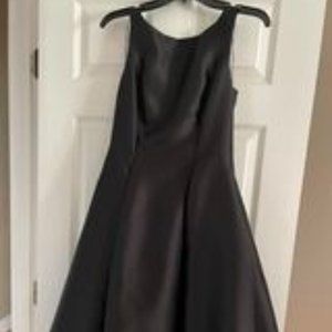BLACK SATIN DRESS